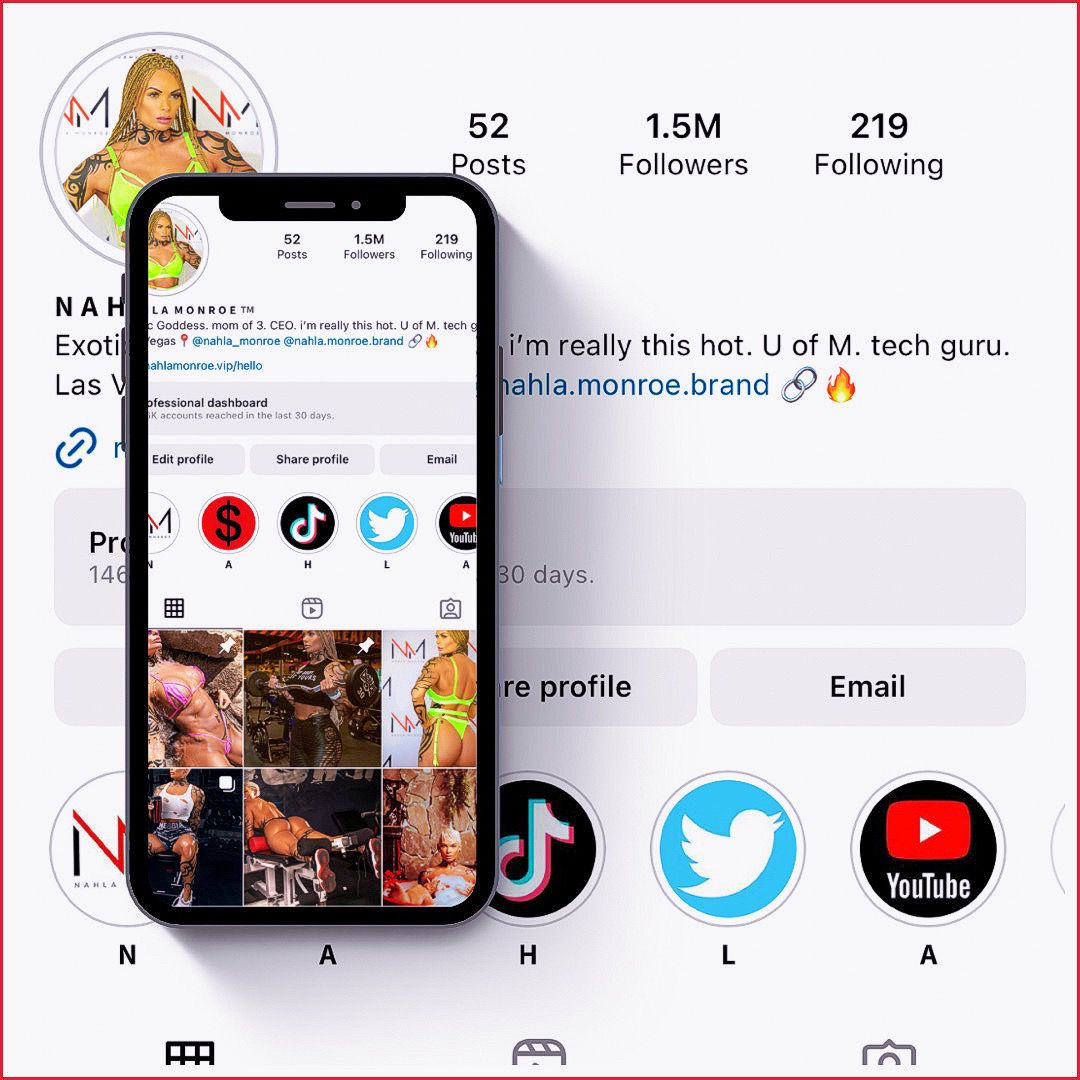 INSTAGRAM FOLLOW BACK - NAHLA MONROE